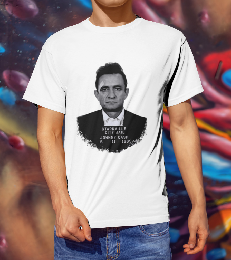 Johnny Cash Starkville City Jail 5 11 1965 T-Shirt