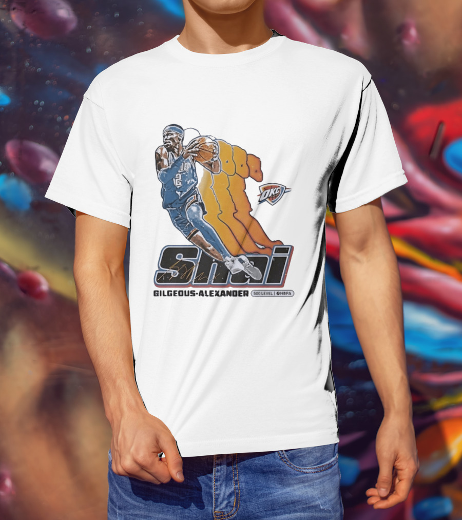 Shai Gilgeous Alexander Oklahoma City Thunder 500 Level NBPA T-Shirt