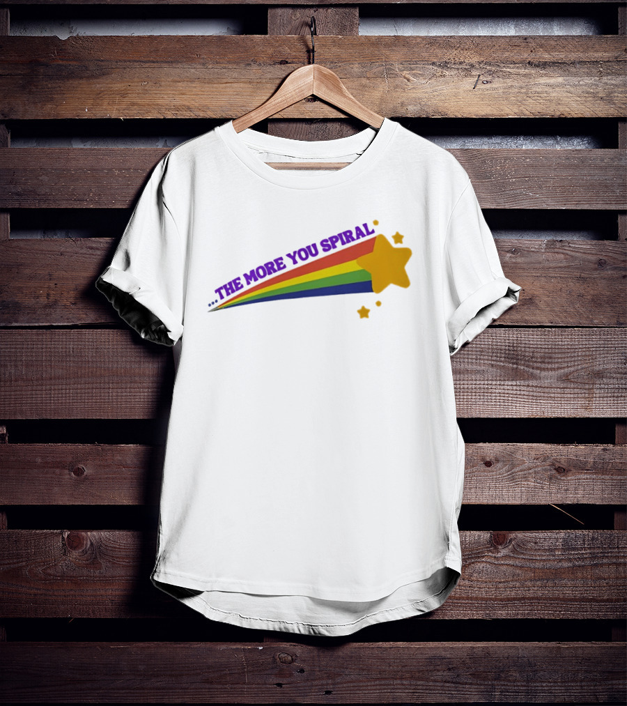 The More You Spiral Star Rainbow T-Shirt