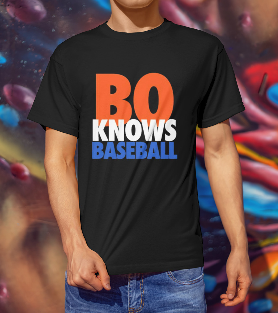 Bo Knows Baseball Retro Sports T-Shirt