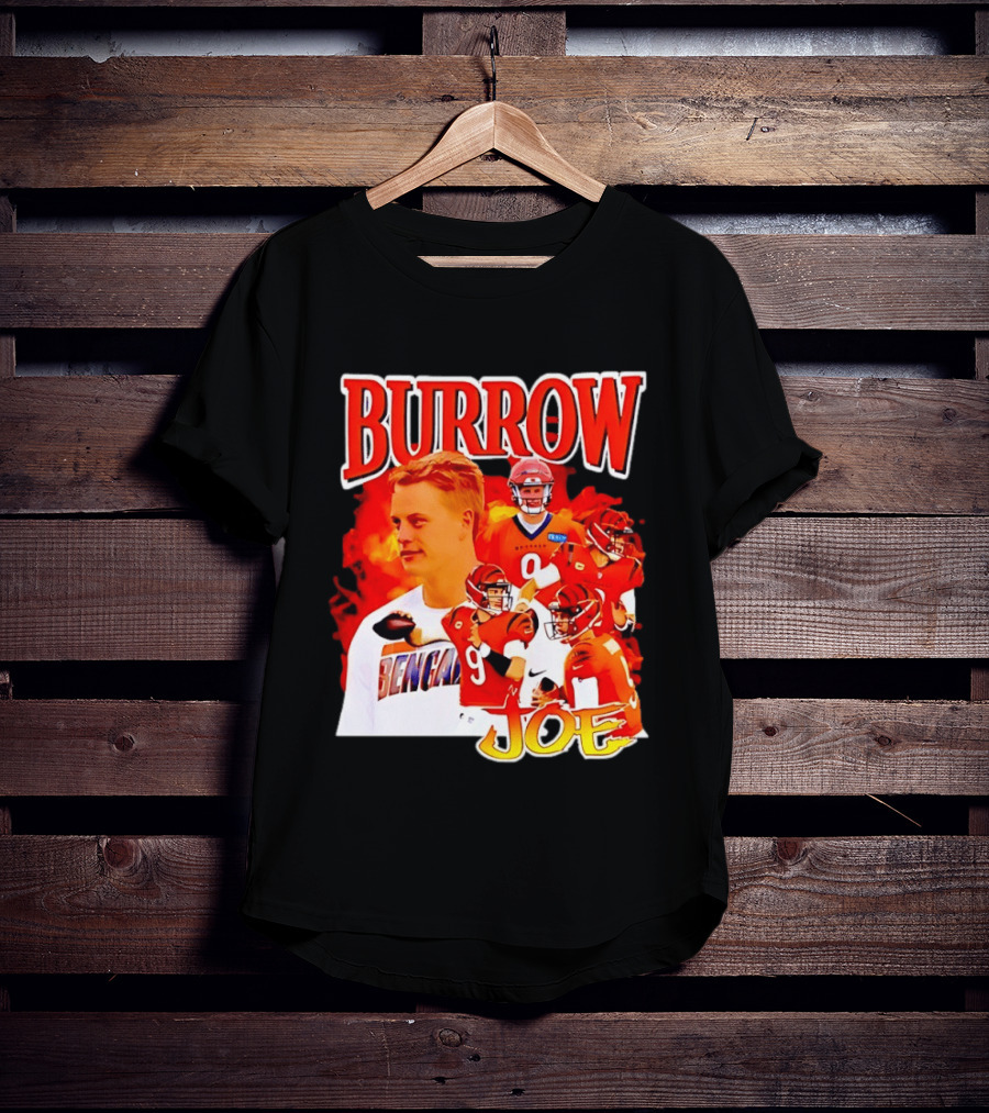 Burrow Joe 9 Cincinnati Bengals Football Star Blazing T-Shirt