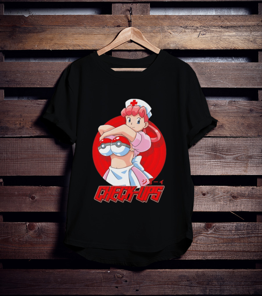 Check Ups Nurse Joy Pokeball Nurse T-Shirt