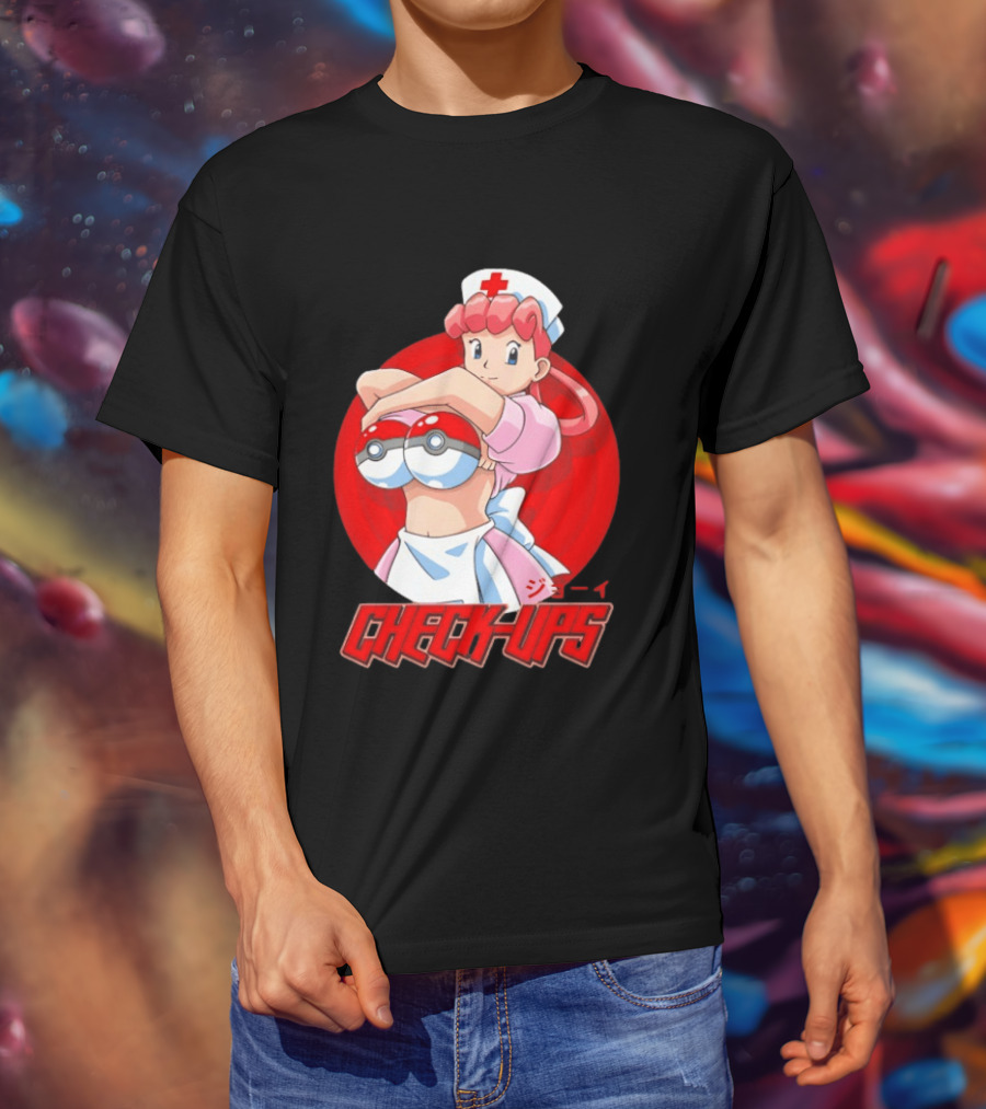 Check Ups Nurse Joy Pokeball Nurse T-Shirt