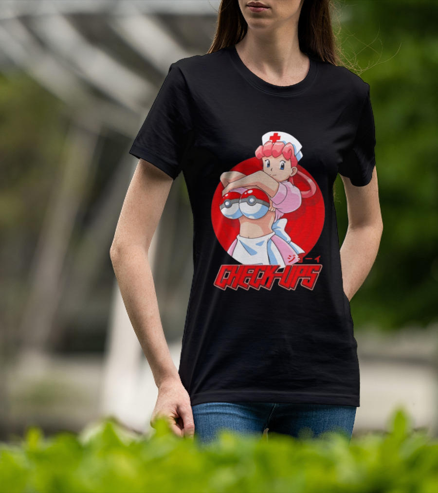 Check Ups Nurse Joy Pokeball Nurse T-Shirt