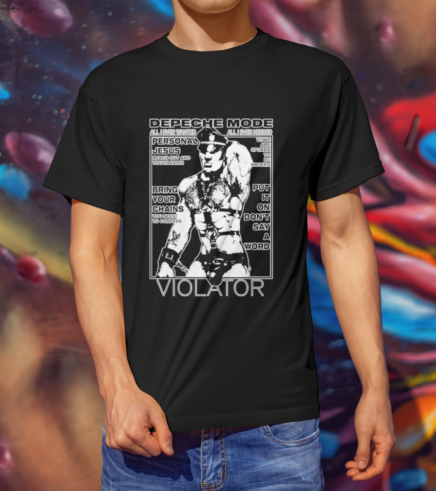 Depeche Mode Violator Personal Jesus Bring Your Chains Put It On Don't Say A Word T-Shirt