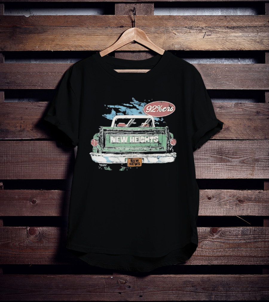 New Heights 92 Percenters Truck Vintage Style New News T-Shirt