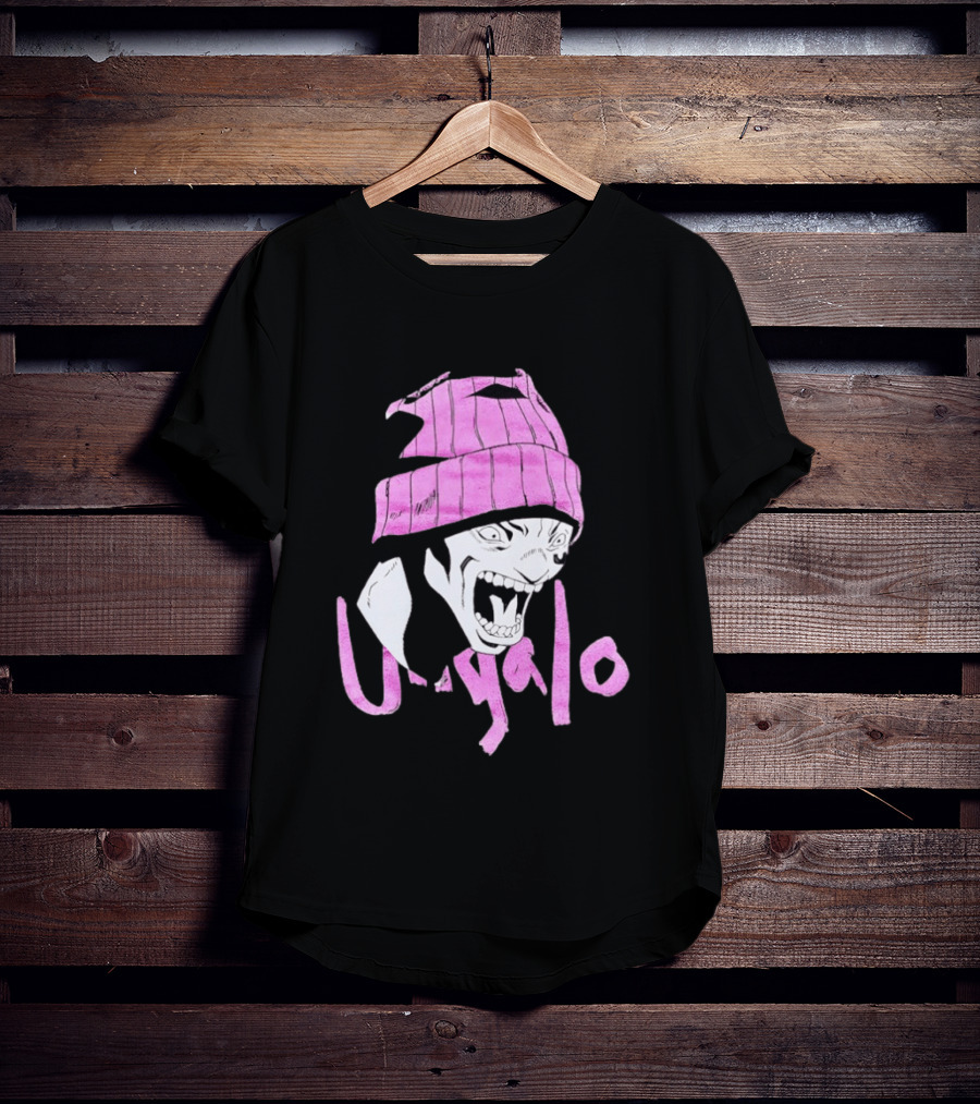 Ungalo JoJo's Bizarre Adventure Stone Ocean Pink Hat Manga T-Shirt