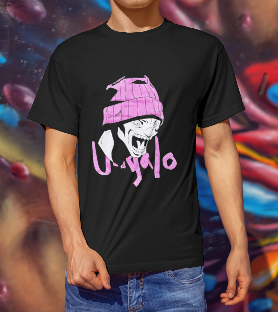 Ungalo JoJo's Bizarre Adventure Stone Ocean Pink Hat Manga T-Shirt