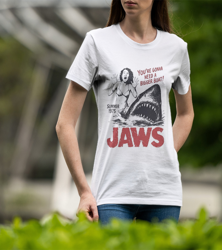 Jaws You're Gonna Need A Bigger Boat Summer 1975 Vintage Movie T-Shirt