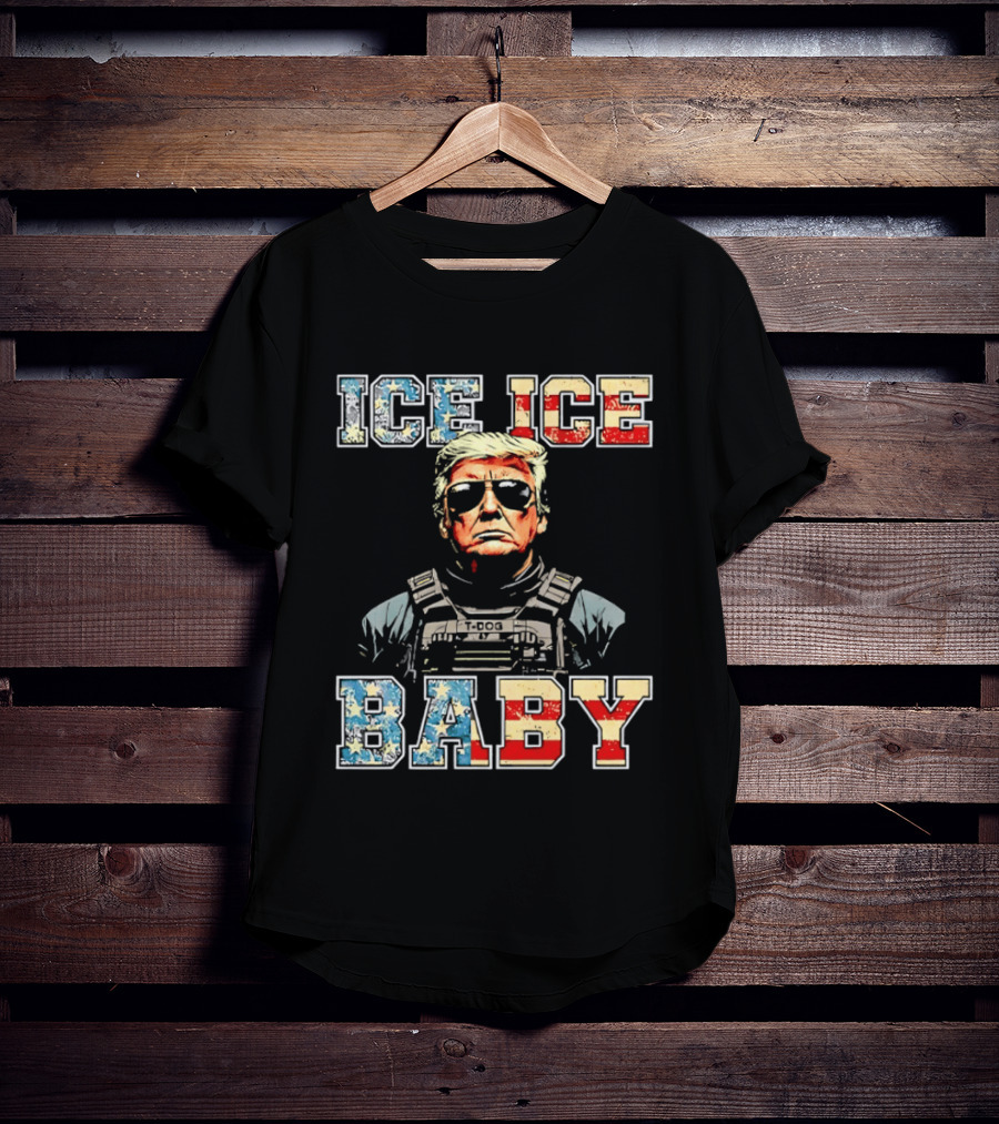 Ice Ice Baby Donald Trump America Sunglasses Vest T-Shirt