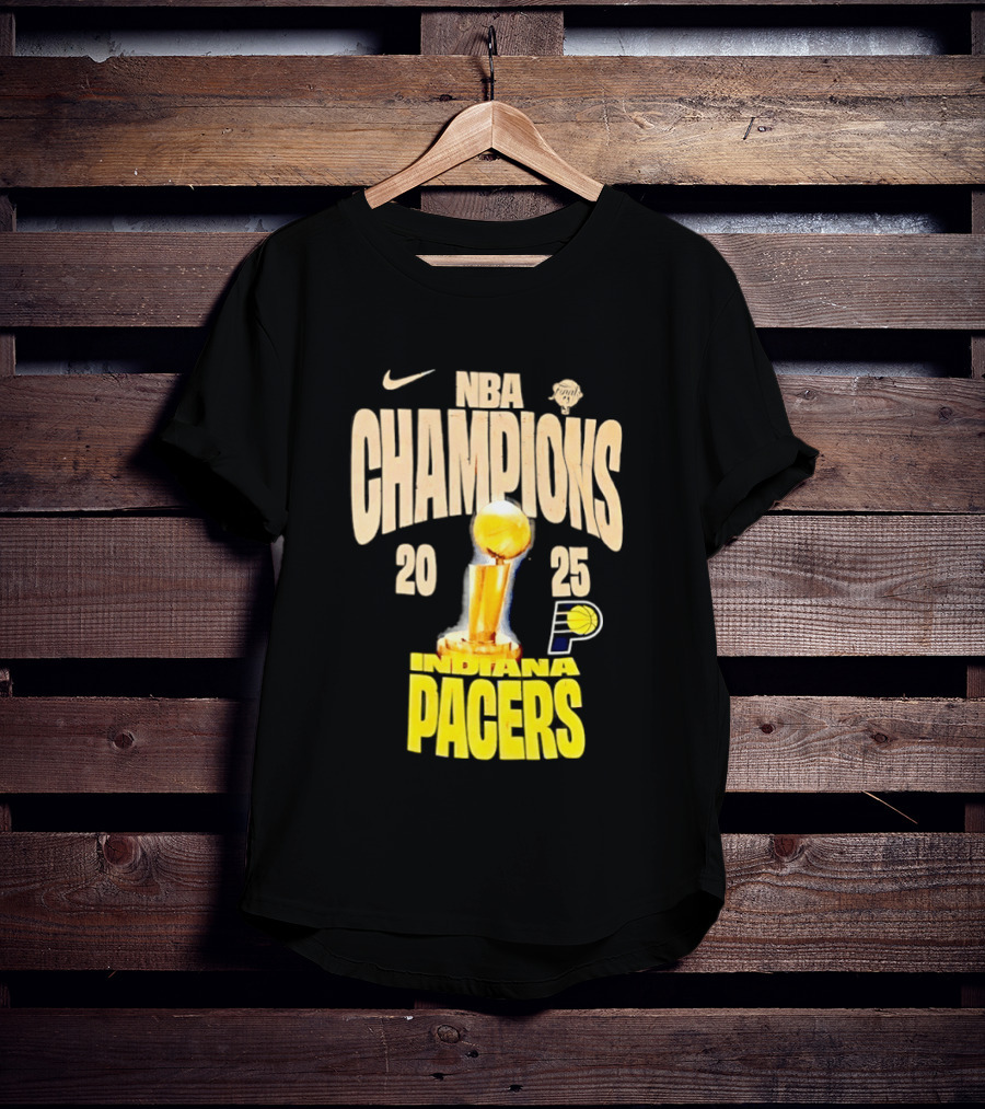 NBA Champions 2025 Indiana Pacers Trophy Nike T-Shirt