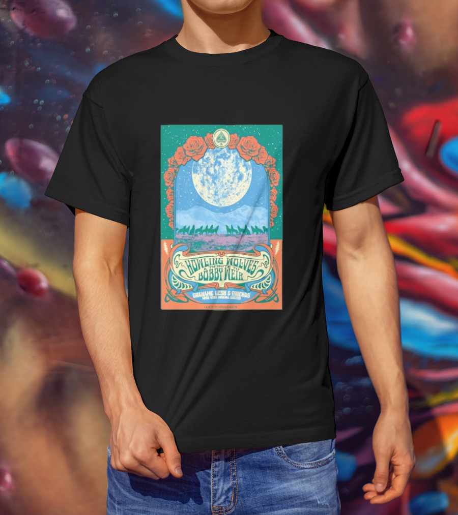 Grahame Lesh And Friends Howling Wolves Tribute To Bobby Weir San Francisco Jan 17 2026 T-Shirt