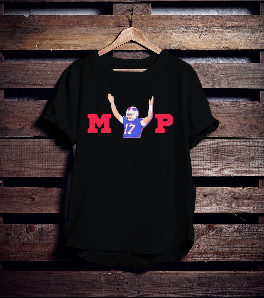 Josh Allen MVP 17 Buffalo Football Quarterback Celebration T-Shirt