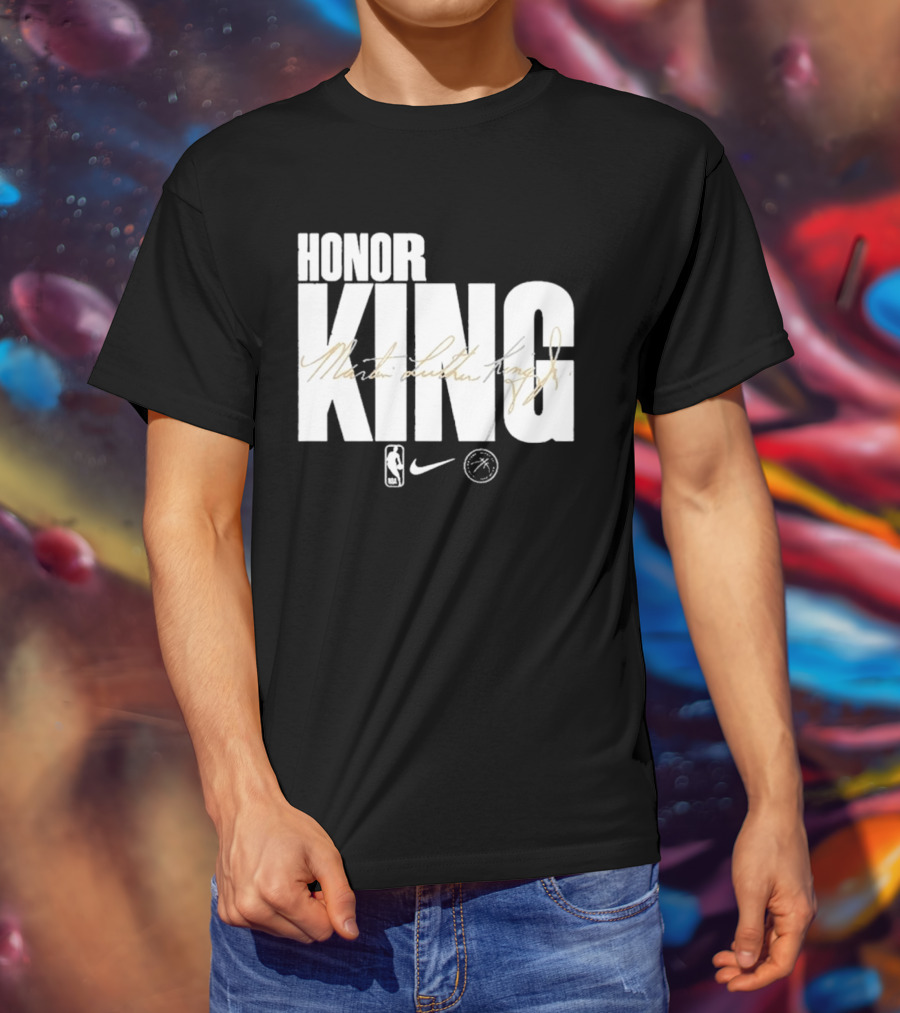 Honor King Martin Luther King Jr NBA Nike Los Angeles Lakers T-Shirt