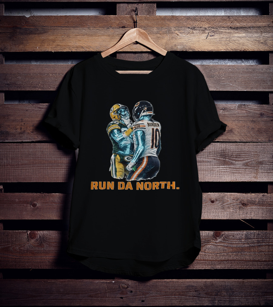 Bears Vs Packers Run Da North Luther Burden Keisean Nixon Football Clash T-Shirt