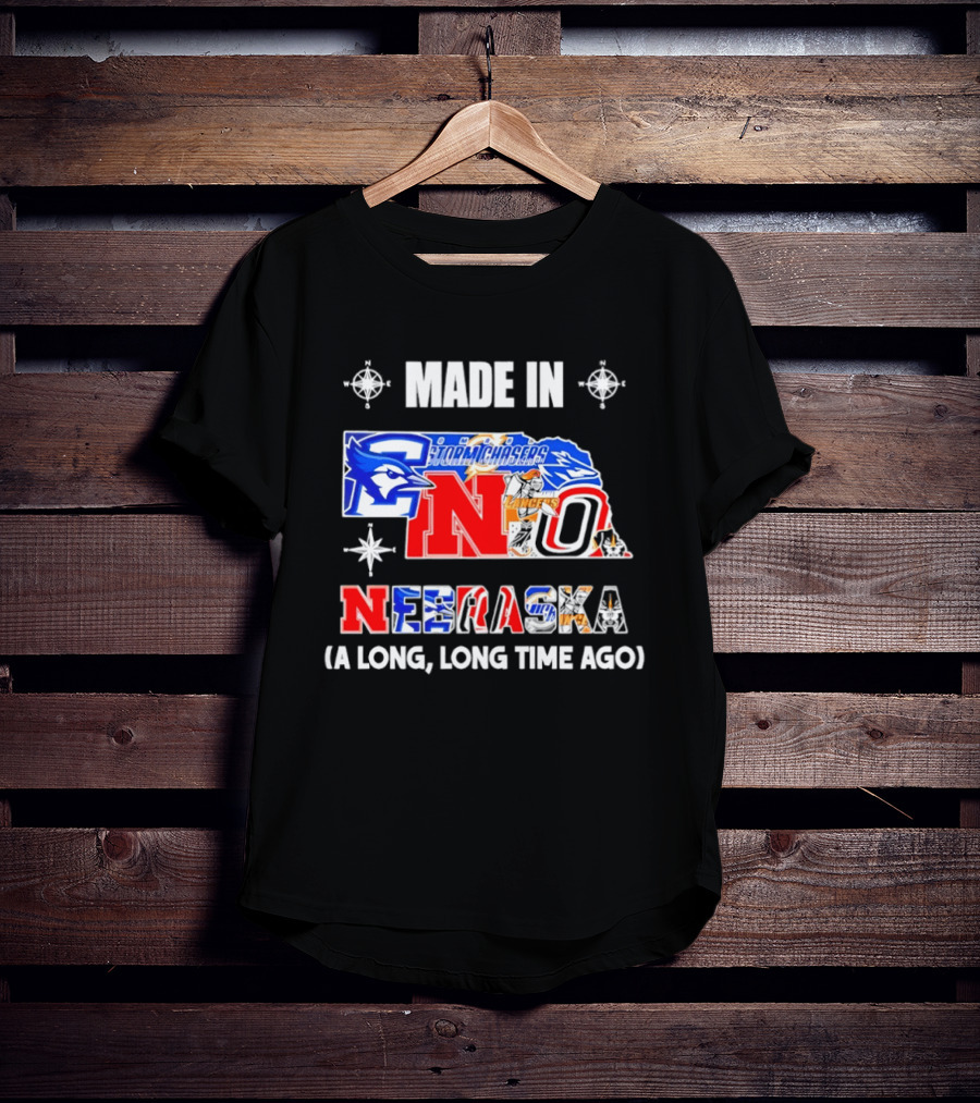 Made In Nebraska Long Time Ago College Sports State T-Shirt
