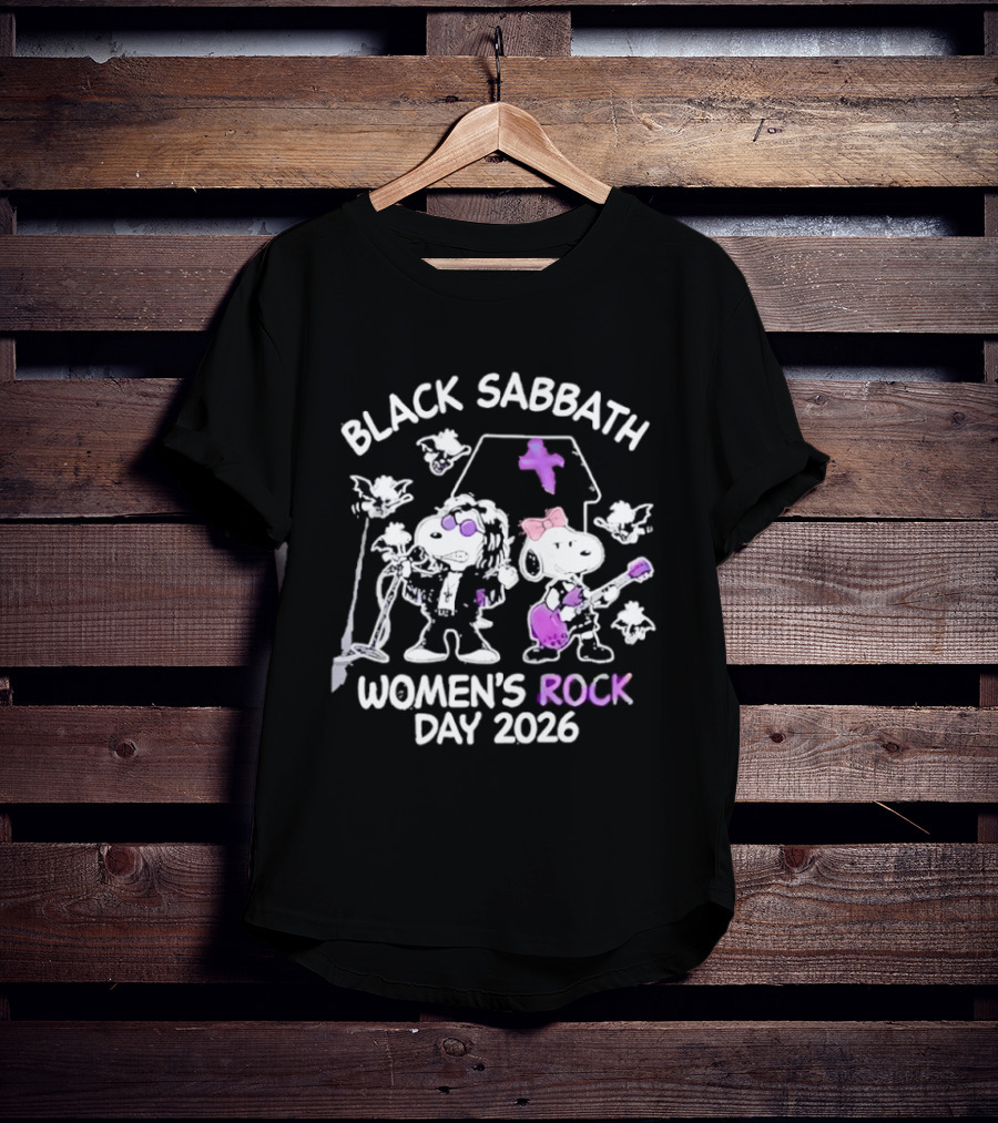Snoopy Black Sabbath Women's Rock Day 2026 T-Shirt