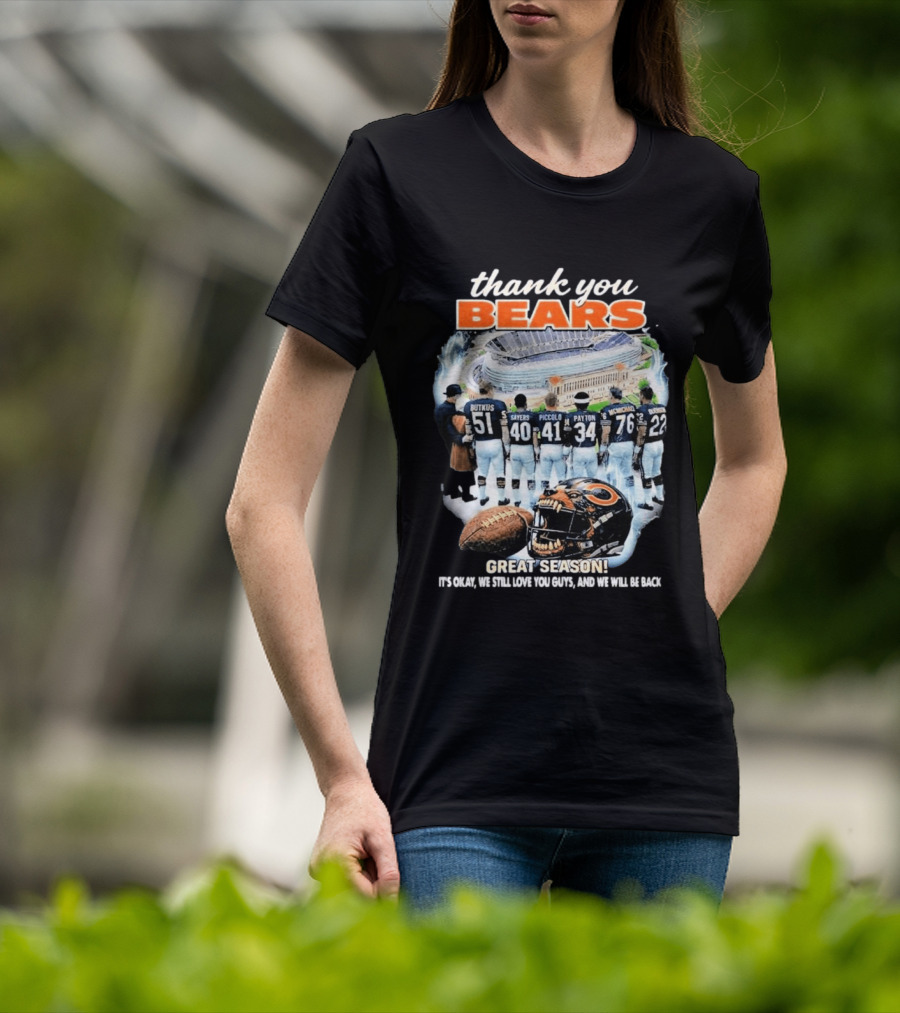 Thank You Bears Soldier Field Legends Great Season Players T-Shirt
