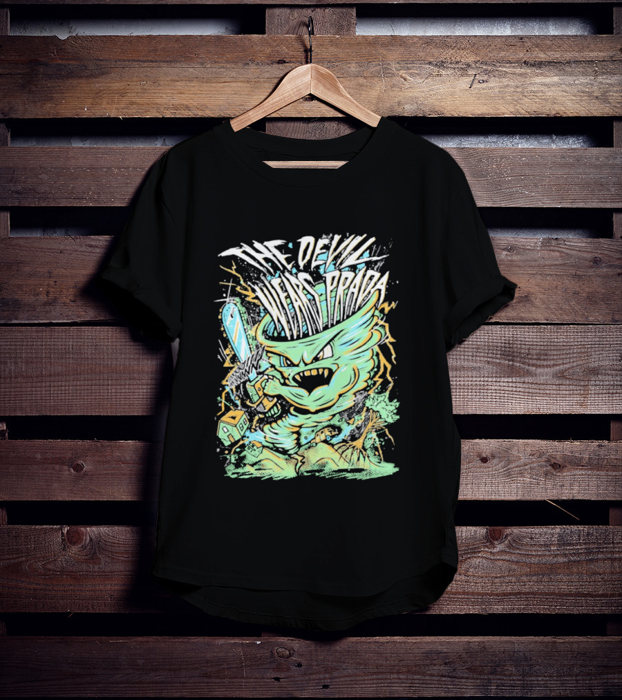 The Devil Wears Prada Brutal Chainsaw Creature T-Shirt