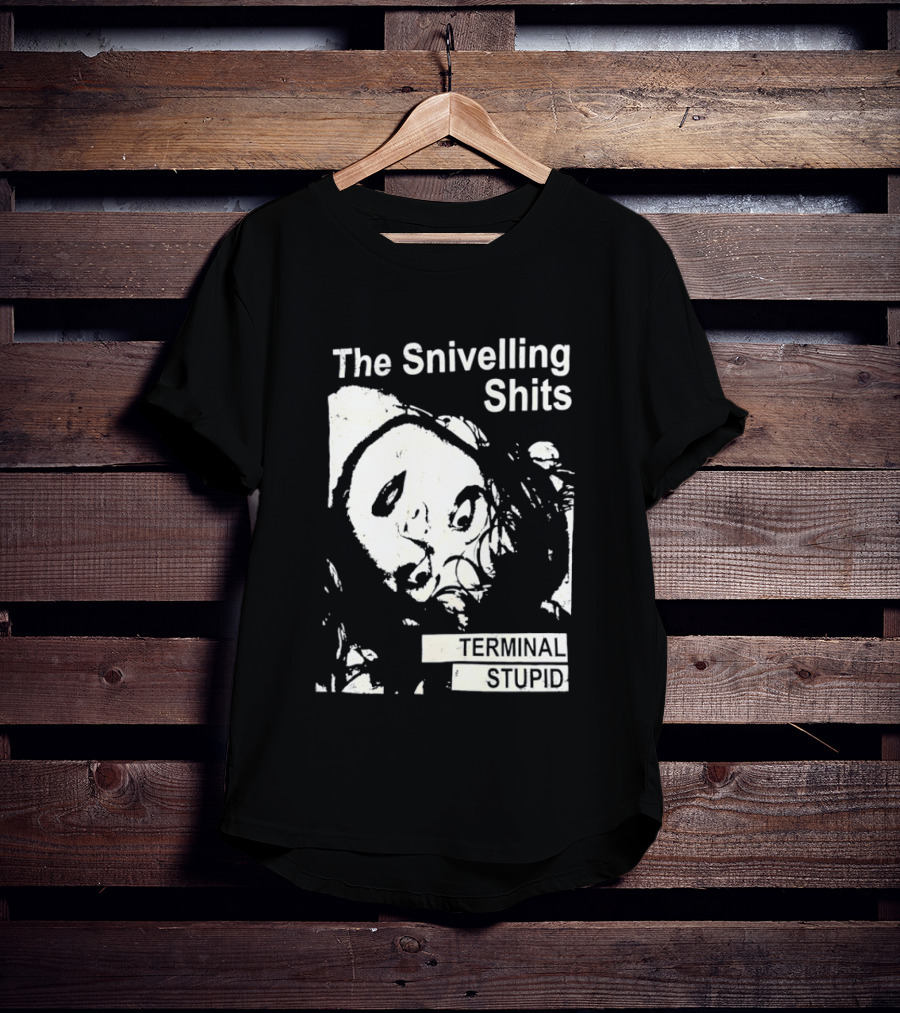The Snivelling Shits Terminal Stupid Album Cover T-Shirt