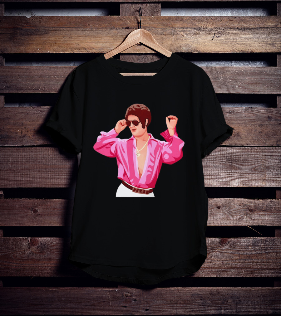 Tony Angelino Cartoon Parody Pink Sunglasses Iconic Look T-Shirt