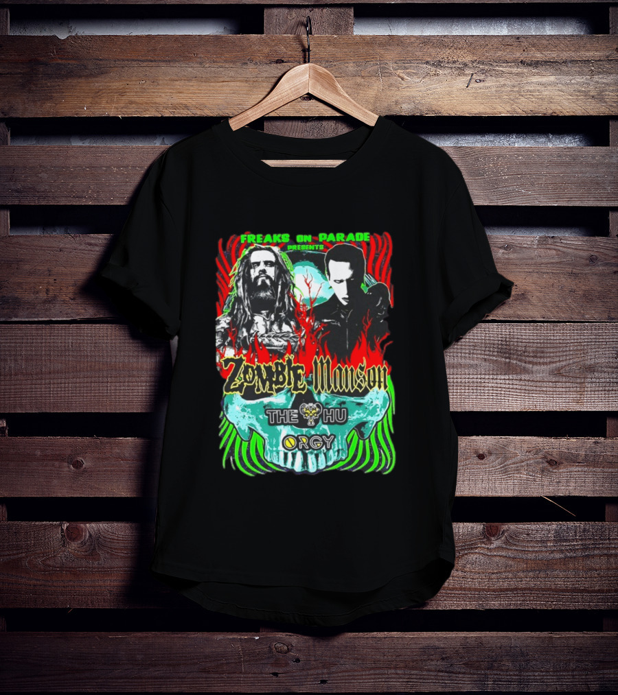Freaks On Parade Presents Zombie Manson The HU Orgy 2026 Summer Tour T-Shirt