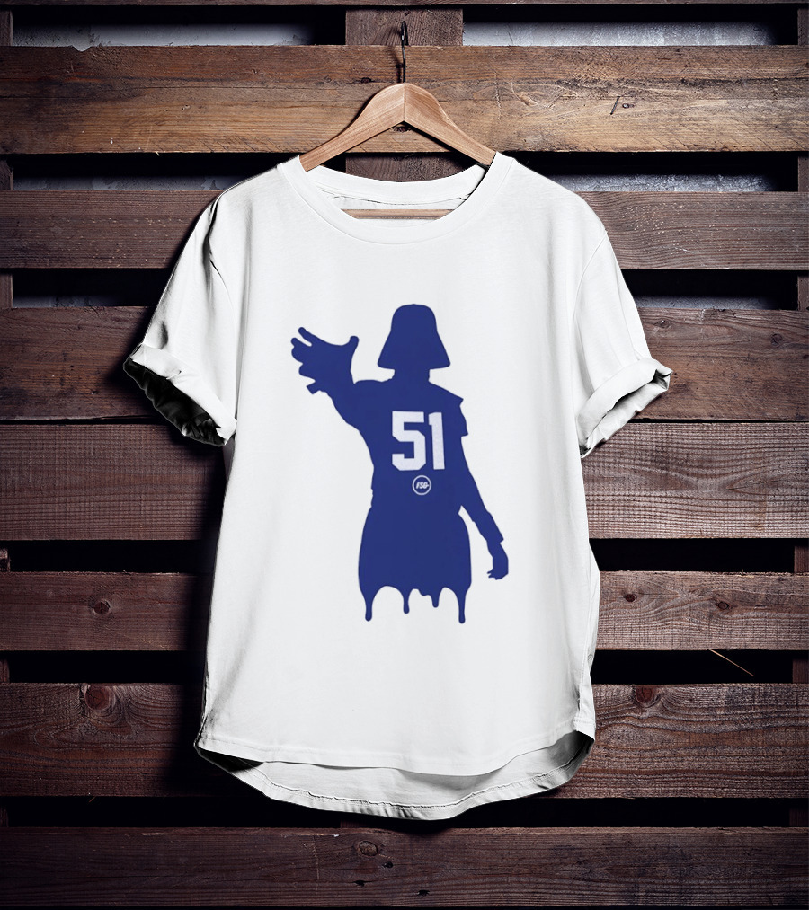 Darth Vader Silhouette Abdul Carter 51 New York Giants Football T-Shirt