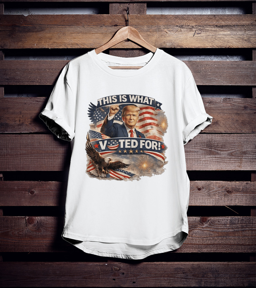 This Is What I Voted For Trump Eagle American Flag T-Shirt
