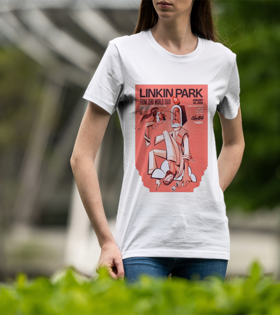 Linkin Park From Zero World Tour Yas Island January 20 2026 T-Shirt
