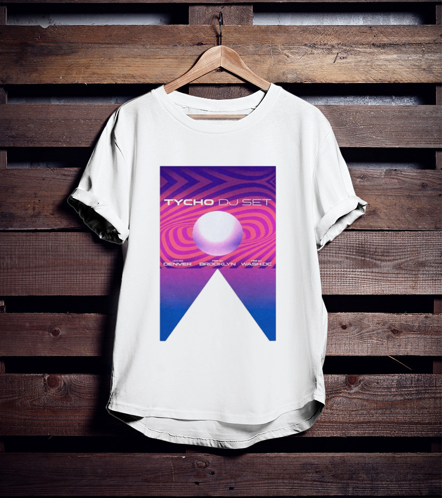 Tycho DJ Set Tour Jan Feb 2026 Denver Brooklyn DC T-Shirt