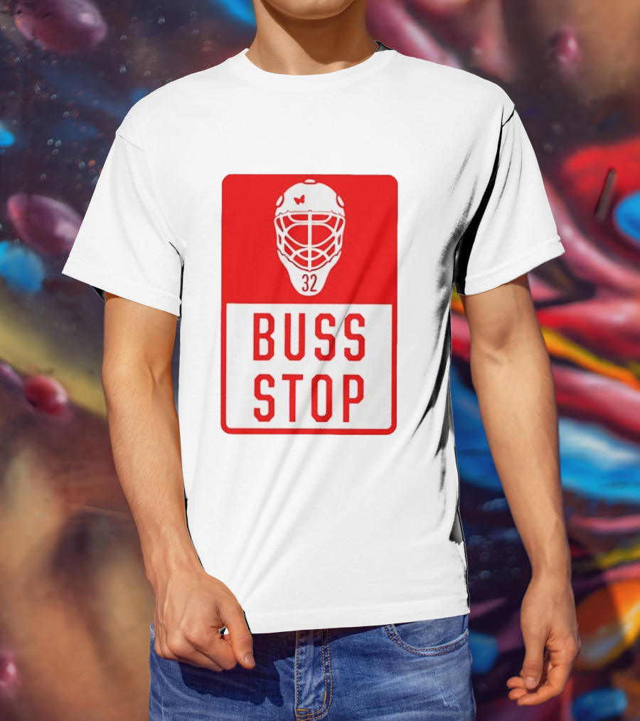 Carolina Hurricanes Buss Stop 32 Mask T-Shirt