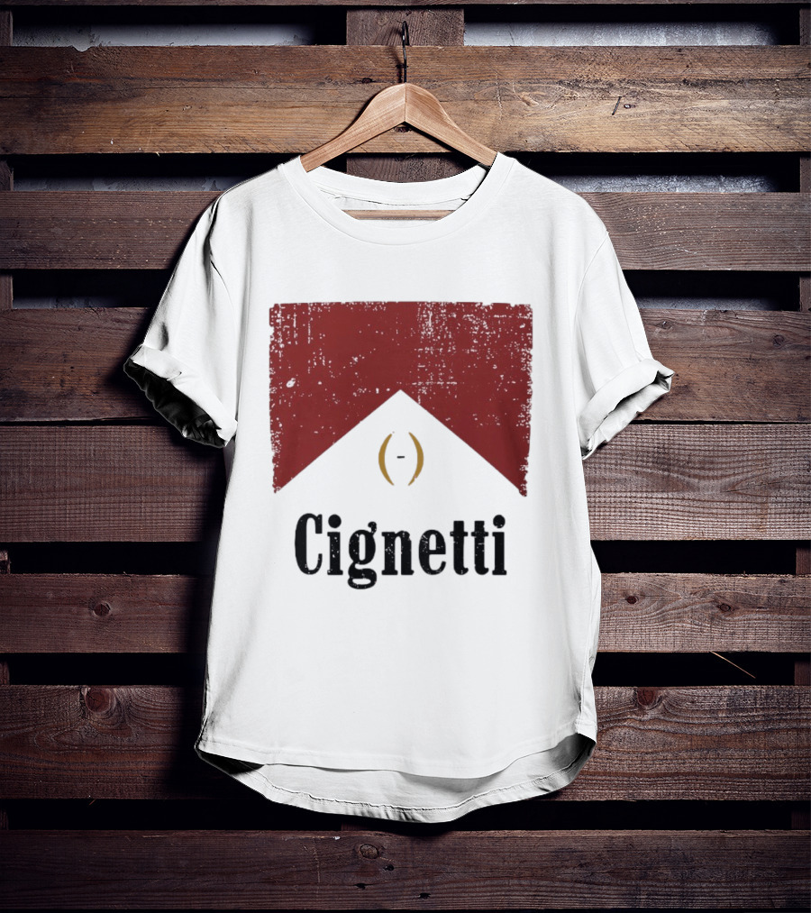 Cignetti Indiana Hoosiers Vintage Red Banner T-Shirt