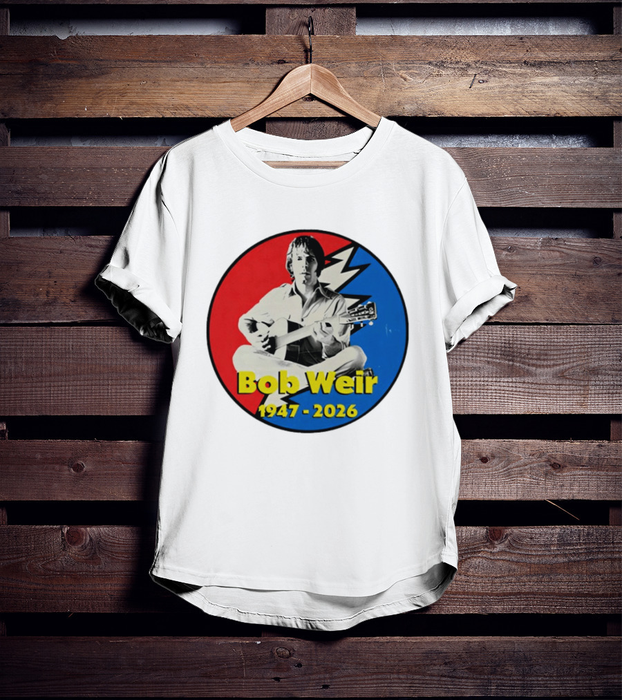 Bob Weir 1947 2026 Grateful Dead Lightning Bolt T-Shirt