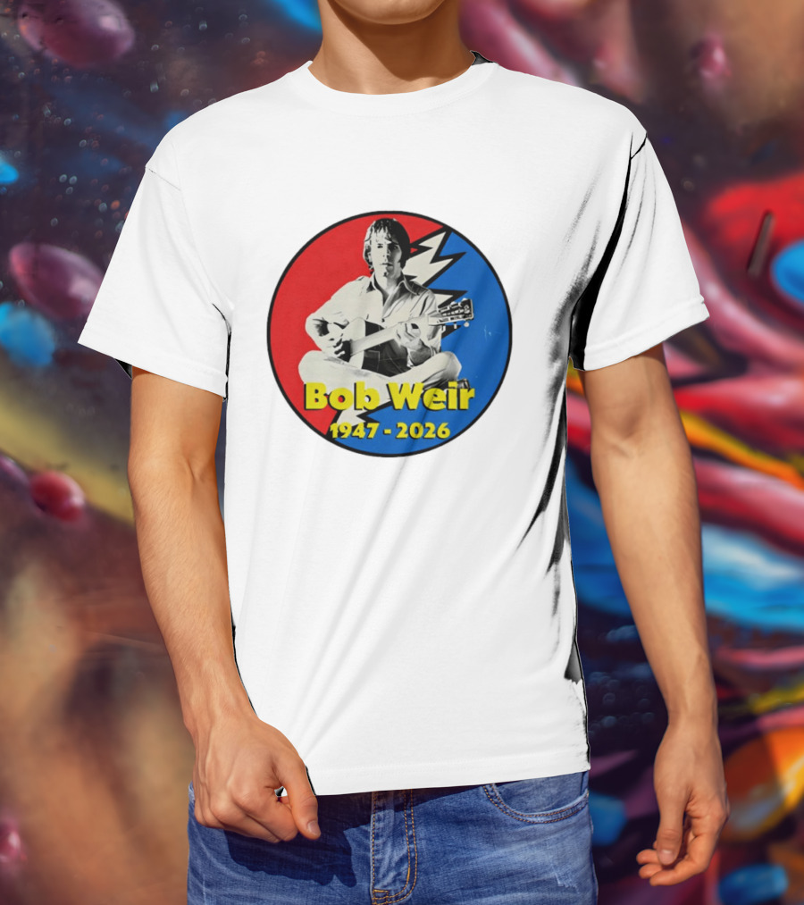 Bob Weir 1947 2026 Grateful Dead Lightning Bolt T-Shirt