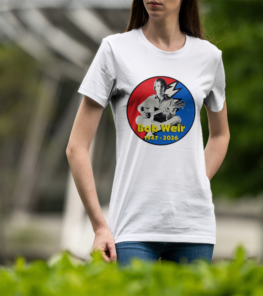 Bob Weir 1947 2026 Grateful Dead Lightning Bolt T-Shirt