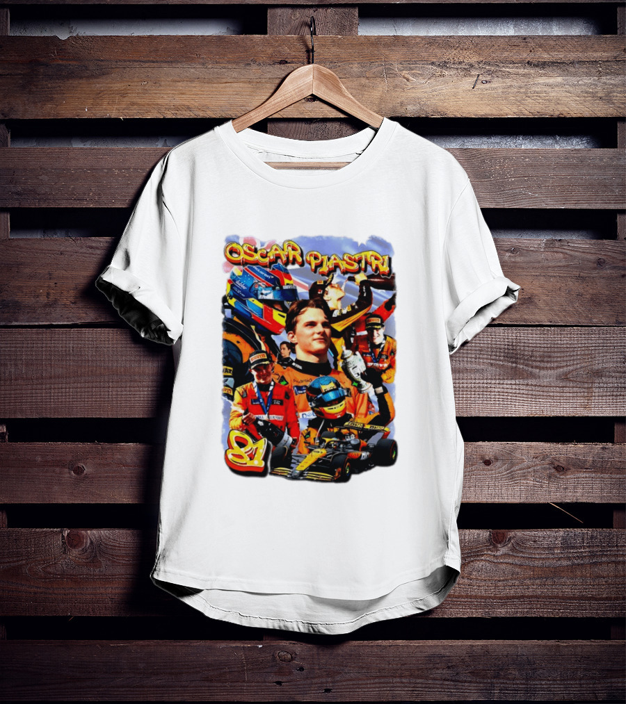Oscar Piastri Racing Suit Victory Celebration Fan Merchandise T-Shirt