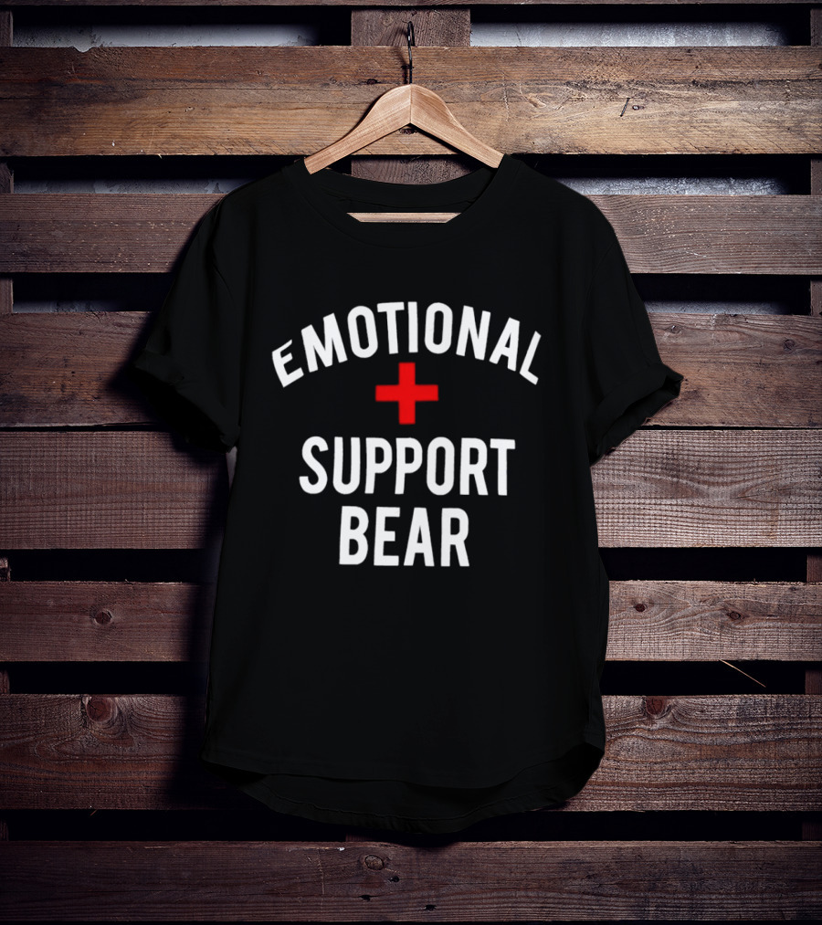 Emotional Support Bear Red Cross T-Shirt
