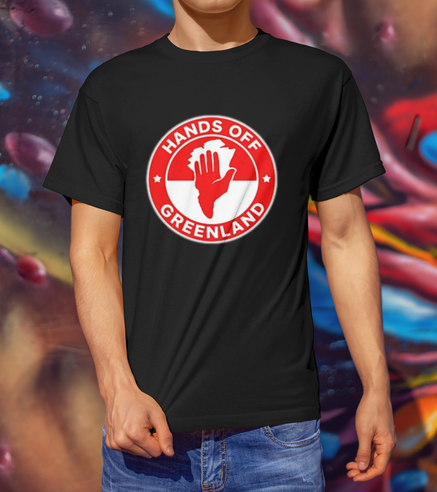 Hands Off Greenland Red Circle T-Shirt