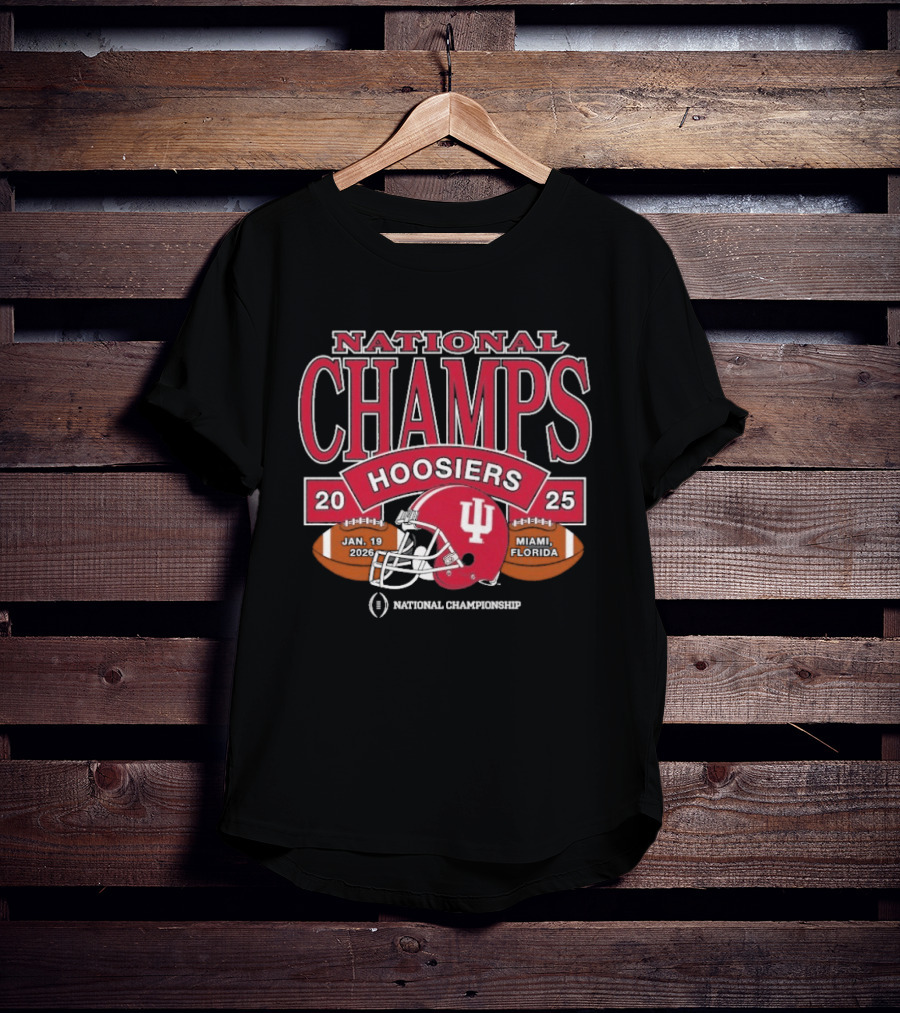 Indiana Hoosiers 2025 National Champs CFP Helmet Tampa Florida T-Shirt