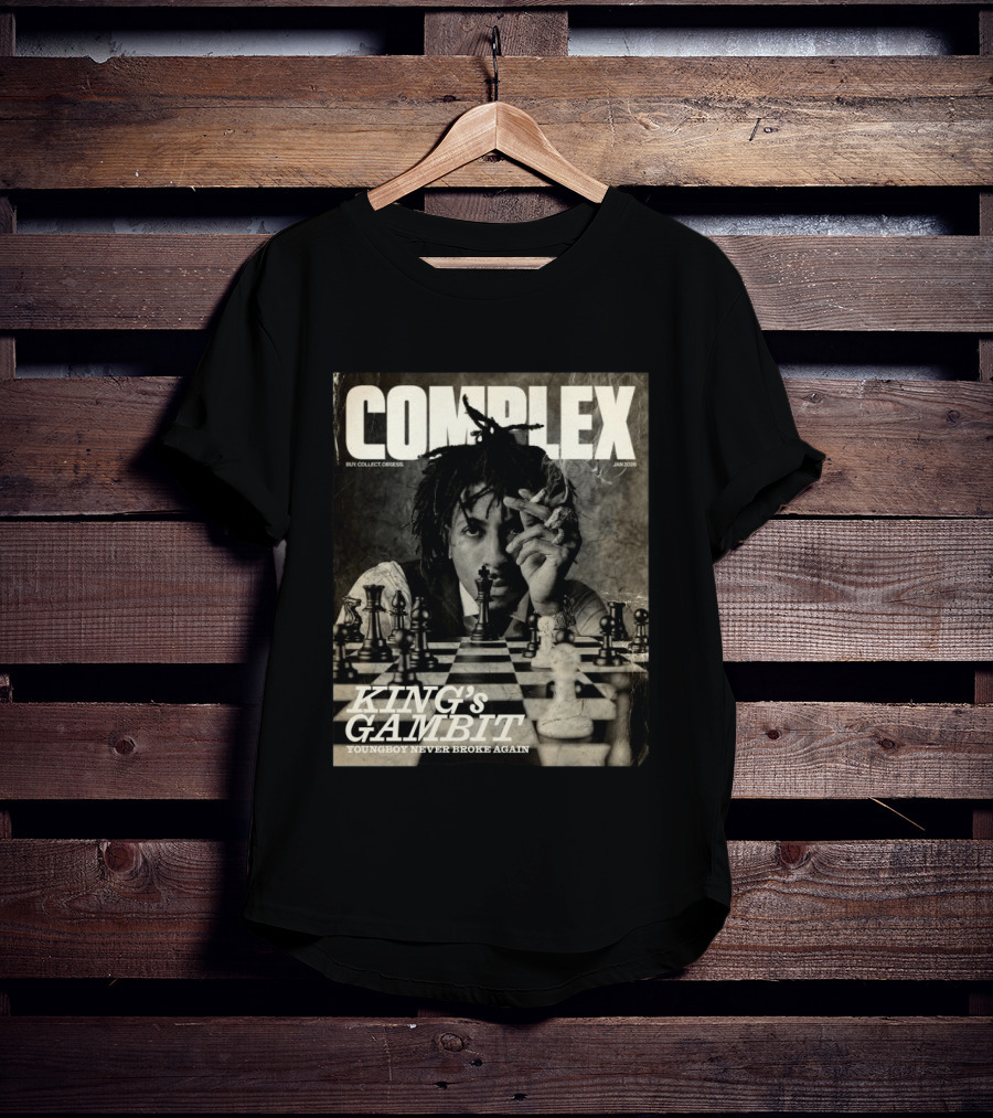 COMPLEX Magazine King's Gambit YoungBoy Never Broke Again January 2026 T-Shirt
