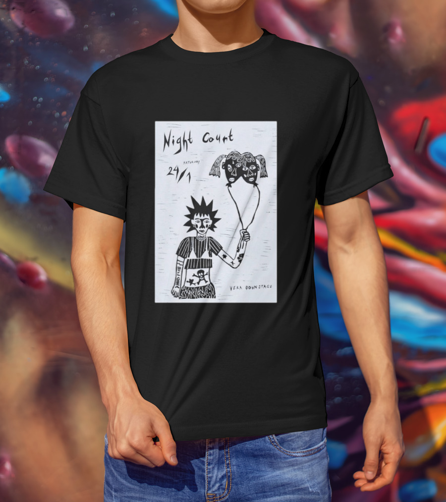 Night Court January 24 Vera Downstage Groningen NL Punk T-Shirt