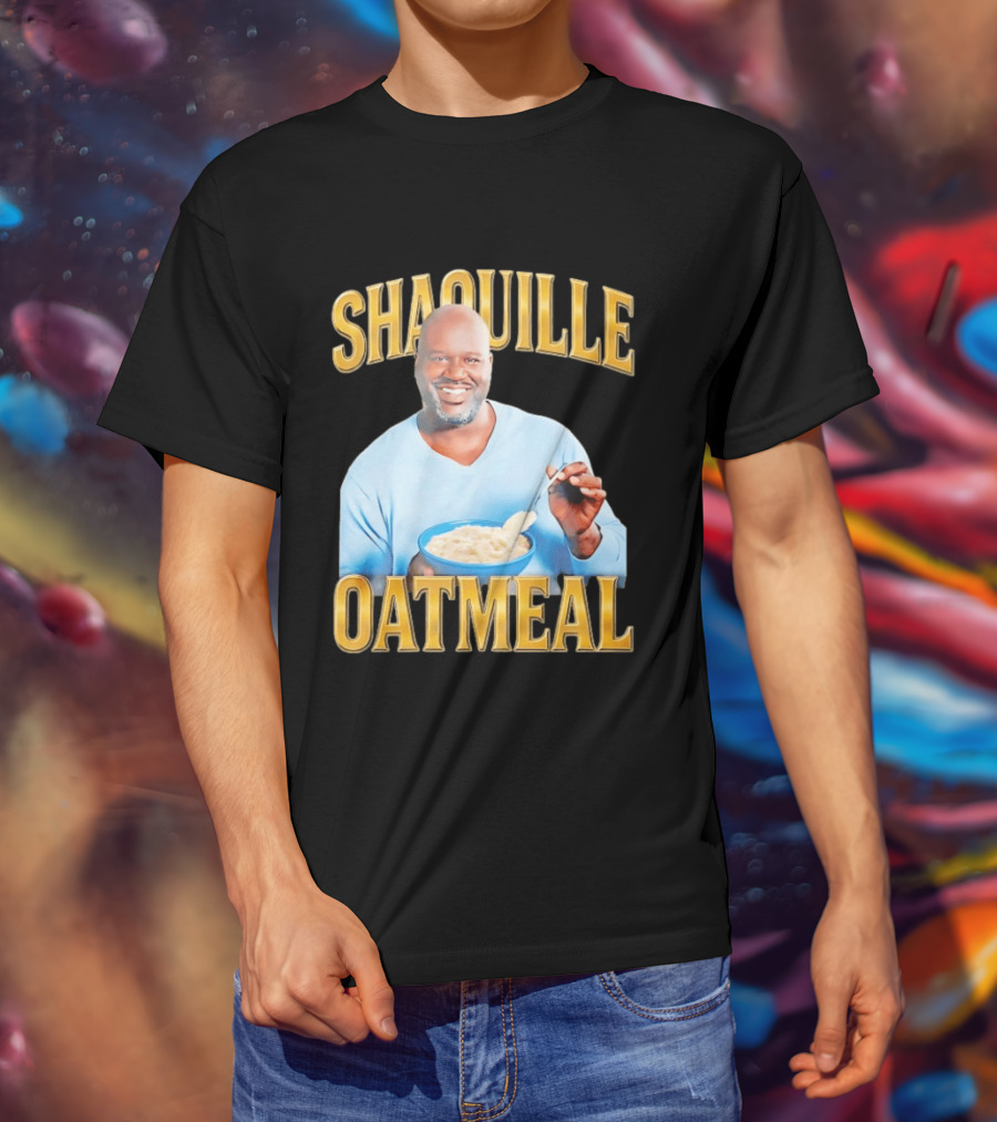 SHAQUILLE OATMEAL Shaq O'Neal Breakfast Cereal Humor T-Shirt