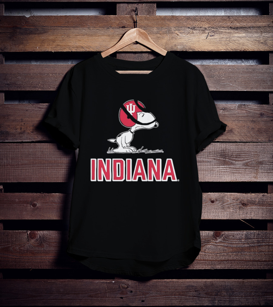 Snoopy Indiana Hoosiers Football Peanuts IU T-Shirt