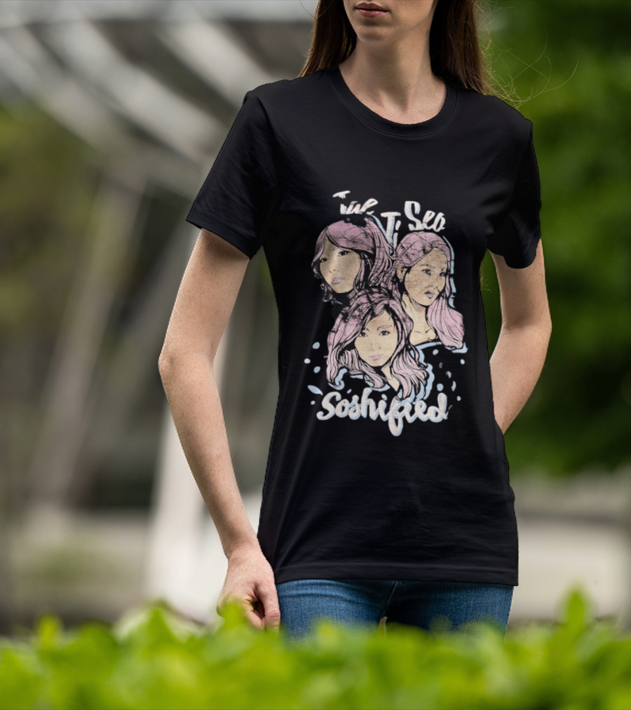 Tae Ji Seo Soshified Pastel Portrait Trio T-Shirt