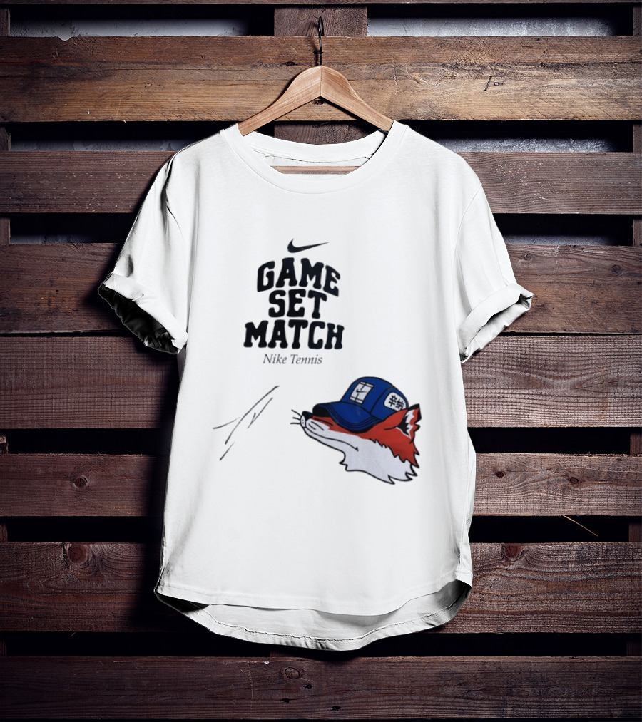 Nike Tennis Game Set Match Fox T-Shirt