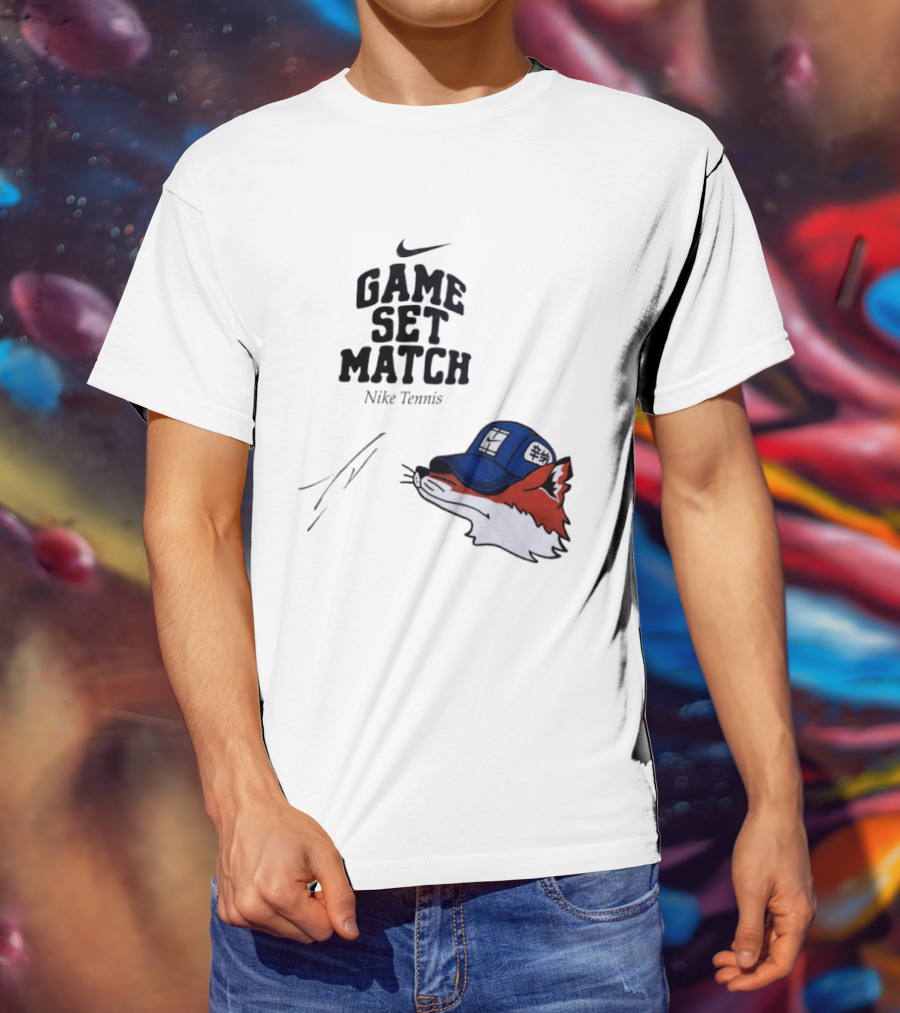 Nike Tennis Game Set Match Fox T-Shirt
