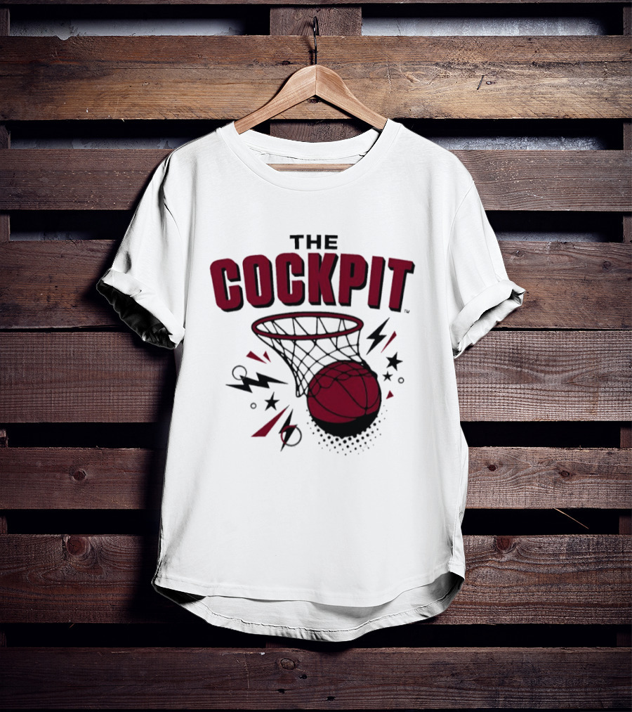 The Cockpit South Carolina Gamecocks Basketball Hoop Thunder T-Shirt