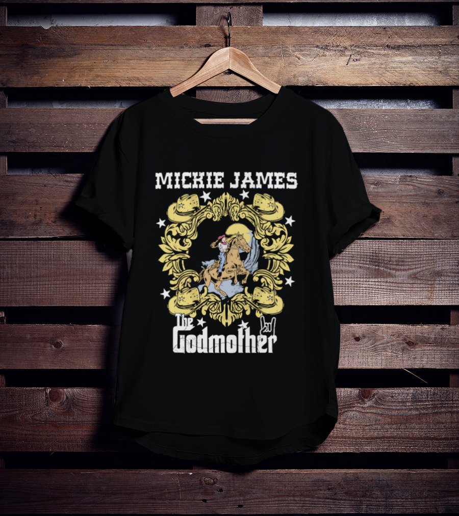 Cowgirl Mickie James The Godmother Riding Horse T-Shirt
