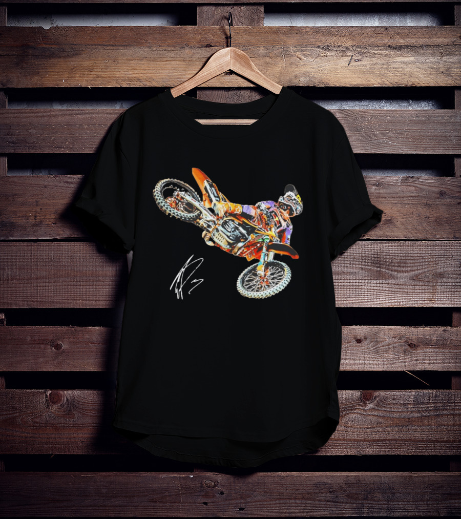 Eli Tomac Anaheim 1 Motocross Racing Signature T-Shirt