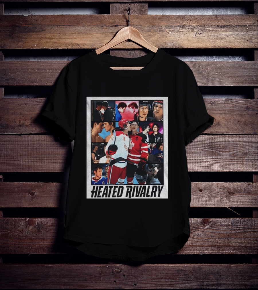 Ilya Rozanov Shane Hollander Heated Rivalry Hockey Collage Fan T-Shirt